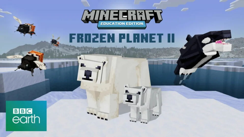 Minecraft has partnered with Frozen Planet 2 to educate younger players -  Softonic